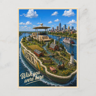 Iowa   Wish You Were Here   State Serie Briefkaart