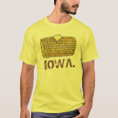 IOWA Yellow Buttered Corn op de Cob Corncob T-shirt (Voorkant)