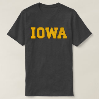 Iowa zwart en goud t-shirt