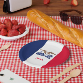 Iowaanse vlag, Vlag van Iowa Papieren Bordje