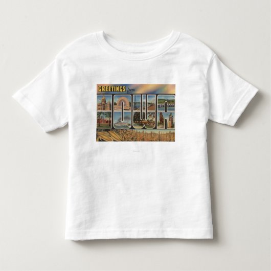 IowaLarge Letter ScenesIowa Kinder Shirts (Voorkant)