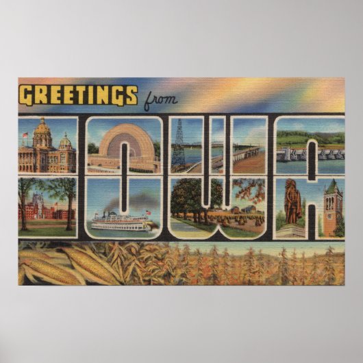 IowaLarge Letter ScenesIowa Poster (Voorkant)