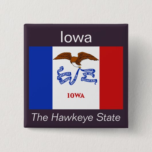 Iowan Flag Button (Voorkant)