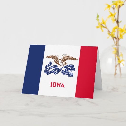 Iowan Flag, Flag of Iowa Kaart (Gele Bloem)