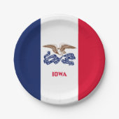 Iowan Flag, Flag of Iowa Papieren Bordje (Voorkant)