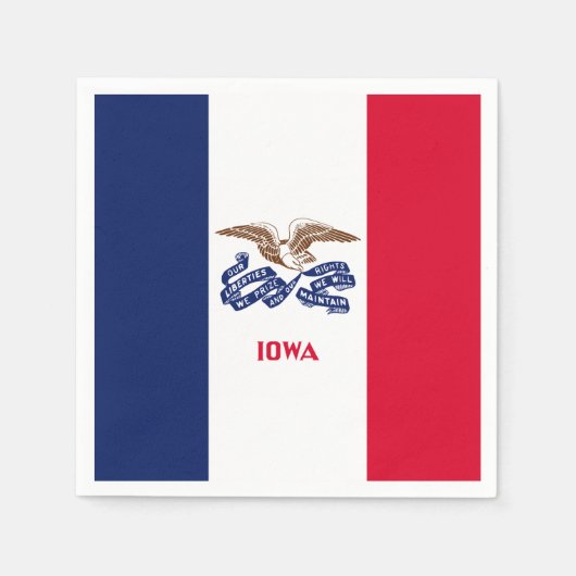 Iowan Flag, Flag of Iowa Servet (Voorkant)