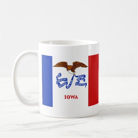 Iowan Flag + Kaart Mok (Links)
