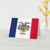 Iowan Flag & Seal, Flag of Iowa Kaart (Gele Bloem)
