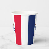 Iowan Flag & Seal, Flag of Iowa Papieren Bekers (Rechts)