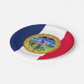 Iowan Seal, Iowa Papieren Bordje (Gekanteld)