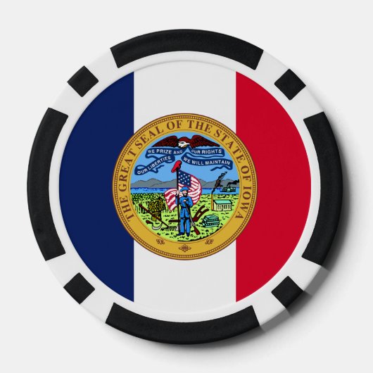 Iowan Seal, Iowa Poker Chips (Achterkant)