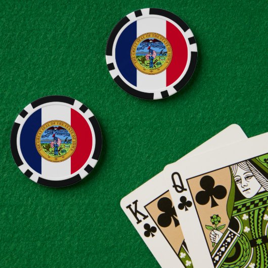 Iowan Seal, Iowa Poker Chips (Pokertafel (Dubbel))