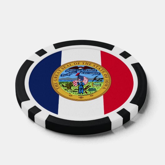 Iowan Seal, Iowa Poker Chips (Enkel)