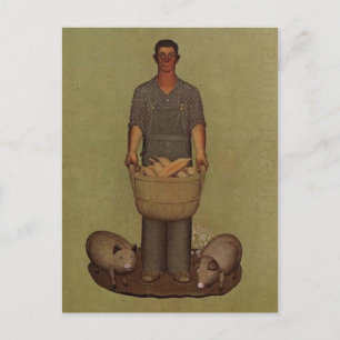 Iowa's Product van Grant Wood Briefkaart