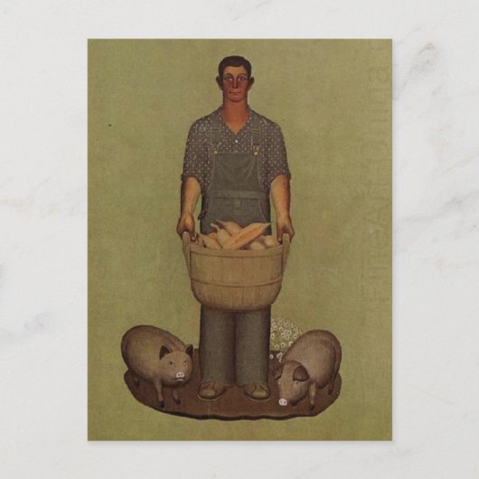 Iowa's Product van Grant Wood Briefkaart (Voorkant)