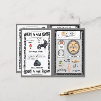 Iown - Iron Horn Unicorn Game Kaart