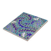 IP017 Indian Paisley Reproduction Antiek Tile Tegeltje (Zijkant)
