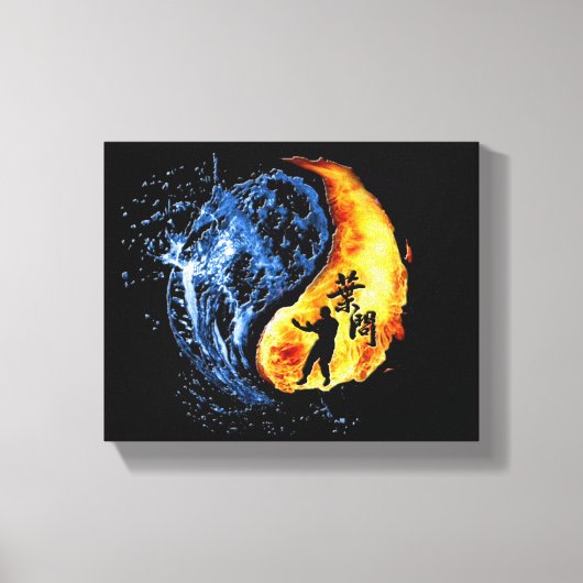 Ip Man Wing Chun (Yin Yang) Canvas Afdruk (Voorkant)