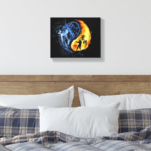 Ip Man Wing Chun (Yin Yang) Canvas Afdruk (Insitu (Slaapkamer))
