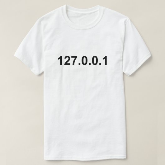 IP van lokale host T-shirt (Design voorkant)