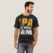 IPA als ik Drink Ontwerp - Funny Beer Lover Craft T-shirt (Voorkant volledig)