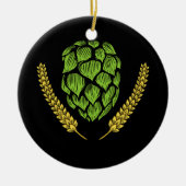 IPA Craft Beer Hops Logo Keramisch Ornament (Voorkant)