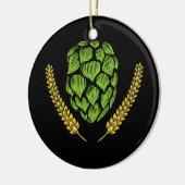 IPA Craft Beer Hops Logo Keramisch Ornament (Links)