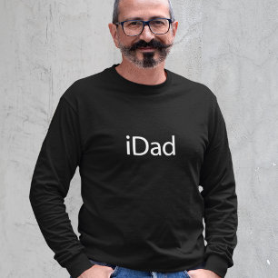 iPa (i Dad) - Shirt met lange zwarte hoes voor pap