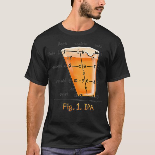 IPA Linguistics Funny International Phonetic Alpha T-shirt (Voorkant)