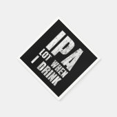 IPA Lot Wanneer Ik Drink Bierliefhebbers Alcoholis Servet (Hoek)