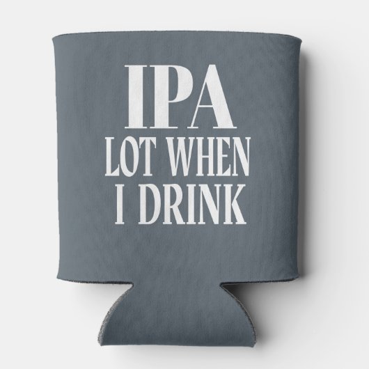 IPA-partij wanneer ik Drink Blikjeskoeler (Achterkant)