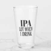 IPA-partij wanneer ik Drink Glas (Voorkant)