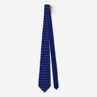 IPA-stropdas - marineblauw en wit Stropdas