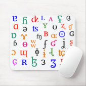 IPA-tekens Muismat (Met muis)