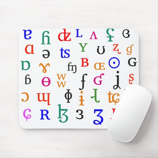 IPA-tekens Muismat (Met muis)