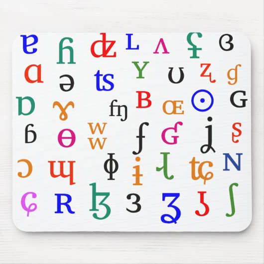 IPA-tekens Muismat (Voorkant)