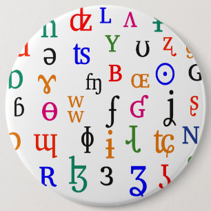 IPA-tekens Ronde Button 6,0 Cm