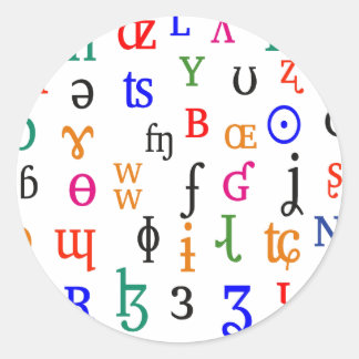 IPA-tekens Ronde Sticker