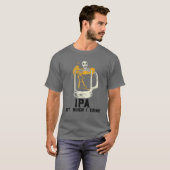 IPA veel als ik Drink, Skull Beer IPA veel als ik  T-shirt (Voorkant volledig)