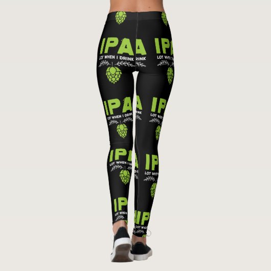 IPA veel als ik schimmelige bierdrankjes Drink Leggings (Achterkant)