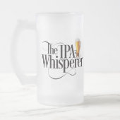 IPA Whisperer Frosted Glass Beer Mok (Links)