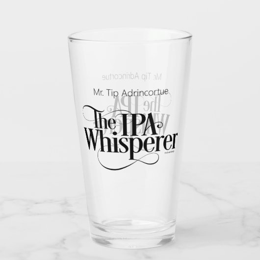 IPA Whisperer (gepersonaliseerd) Glas (Achterkant)