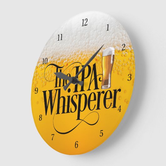 IPA Whisperer Large Clock Grote Klok (Hoek)
