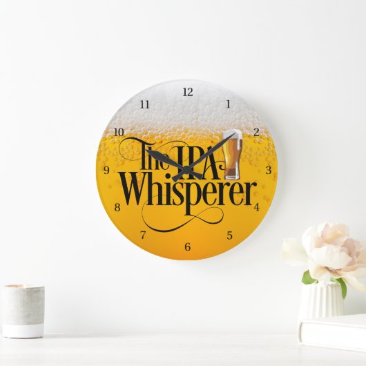 IPA Whisperer Large Clock Grote Klok (Huis)