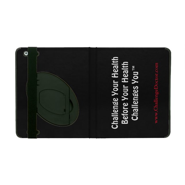 IPAD 2/3/4 Hoesje met Kickstand "Uitdaging.." (Buitenzijde)