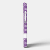 iPad Aangepaste naam Paars Quatrefoil Patroon Case-Mate iPhone Case (Achterkant / Links)