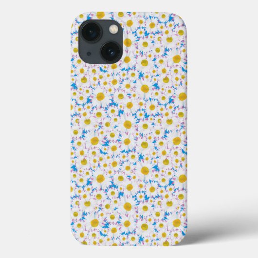 iPad Air Case-Mate Hoesje: Ditzy White Daisies: Bl iPhone Case (Achterkant)