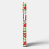 iPad Air Case : Rode Draken op Groene Gingham (Achterkant / Links)