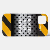 iPad-aircase | Bouwzone | Geel, zwart Case-Mate iPhone Case (Achterkant (horizontaal))