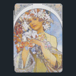 IPAD CASE - Alphonse Mucha -  1897 -Flowers iPad Pro Cover<br><div class="desc">Dit hoesje is voorzien van een  afbeelding uit 1897 van kunstenaar Alphonse Mucha. Beschikbaar voor andere iPad modellen. ►Aanpassen/personaliseren door aangepaste tekst toe te voegen in uw lettertype,  of een extra afbeelding of een logo. Maakt een leuk cadeau.</div>